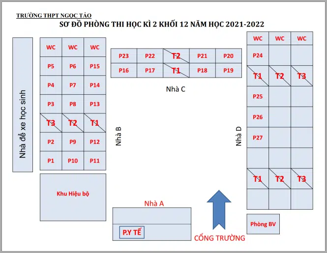 LỊCH KIỂM TRA, THỜI GIAN LÀM BÀI KIỂM TRA HK2 LỚP 12 NĂM HỌC 2021-2022